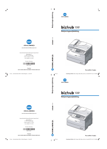 Brugsanvisning Konica-Minolta Bizhub 130f Multifunktionsprinter
