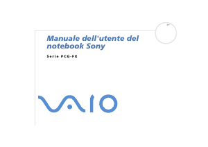 Manuale Sony Vaio PCG-FX405 Notebook