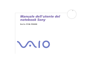Manuale Sony Vaio PCG-FX602 Notebook