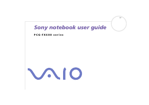 Manual Sony Vaio PCG-FX604 Laptop