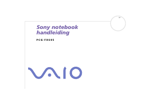 Handleiding Sony Vaio PCG-FX605 Laptop