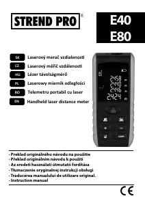 Manual Strend Pro E80 Laser Distance Meter