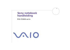 Handleiding Sony Vaio PCG-FX801 Laptop