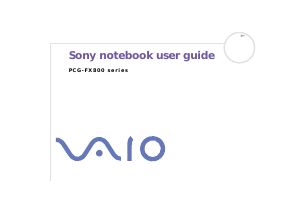 Manual Sony Vaio PCG-FX802P Laptop