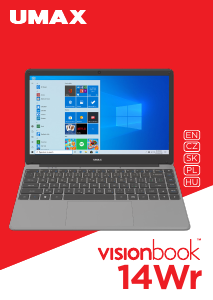 Návod Umax VisionBook 14Wr Laptop