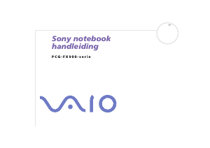 Handleiding Sony Vaio PCG-FX902P Laptop