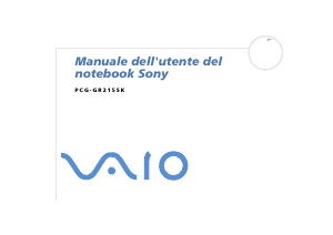 Manuale Sony Vaio PCG-GR214EP Notebook