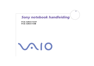 Handleiding Sony Vaio PCG-GRS515M Laptop