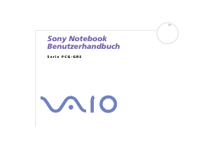 Bedienungsanleitung Sony Vaio PCG-GRS614MP Notebook