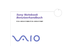 Bedienungsanleitung Sony Vaio PCG-GRX415MK Notebook