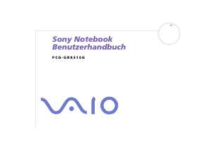 Bedienungsanleitung Sony Vaio PCG-GRX416G Notebook