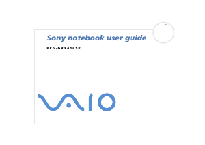 Manual Sony Vaio PCG-GRX416SP Laptop