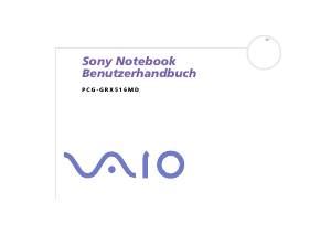 Bedienungsanleitung Sony Vaio PCG-GRX516MD Notebook
