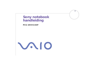 Handleiding Sony Vaio PCG-GRX516SP Laptop