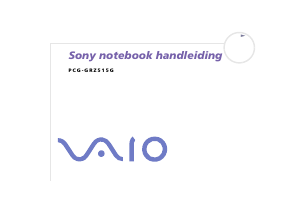 Handleiding Sony Vaio PCG-GRZ515G Laptop