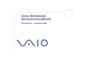 Bedienungsanleitung Sony Vaio PCG-NV105 Notebook
