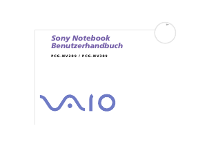 Bedienungsanleitung Sony Vaio PCG-NV209 Notebook