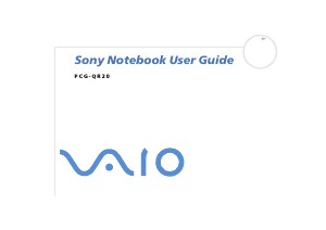 Handleiding Sony Vaio PCG-QR20 Laptop