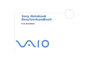 Bedienungsanleitung Sony Vaio PCG-R600HEK Notebook