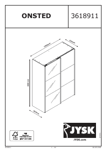 Mode d’emploi JYSK Onsted (151x201x64) Armoire
