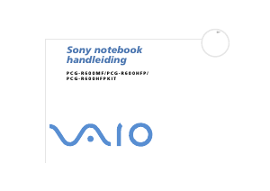 Handleiding Sony Vaio PCG-R600HFP Laptop