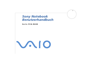 Bedienungsanleitung Sony Vaio PCG-R600MEP Notebook