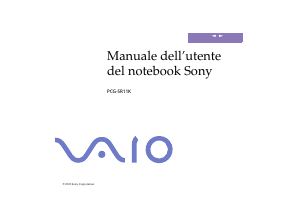 Manuale Sony Vaio PCG-SR11K Notebook