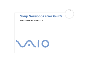 Manual Sony Vaio PCG-SR31K Laptop