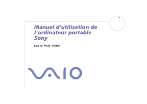 Mode d’emploi Sony Vaio PCG-V505AP Ordinateur portable