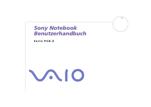 Bedienungsanleitung Sony Vaio PCG-Z1MP Notebook