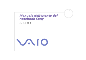 Manuale Sony Vaio PCG-Z1SP Notebook