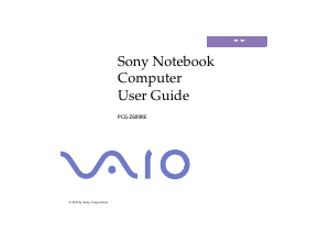 Manual Sony Vaio PCG-Z600RE Laptop