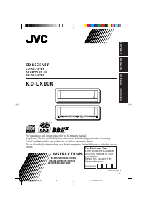 Manual JVC KD-LX10R Car Radio