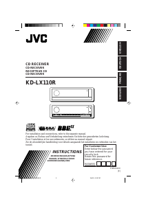 Bedienungsanleitung JVC KD-LX110 Autoradio