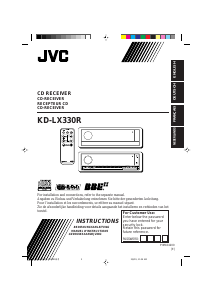 Manual JVC KD-LX330 Car Radio