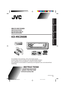 Manual JVC KD-MX2900R Car Radio