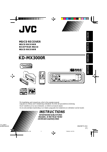 Mode d’emploi JVC KD-MX3000R Autoradio