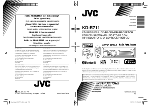 Manual de uso JVC KD-R711 Radio para coche