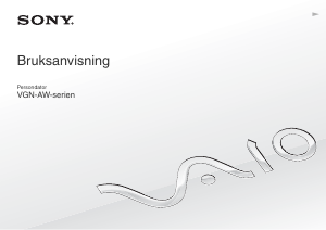Bruksanvisning Sony Vaio VGN-AW4ZRF Bärbar dator