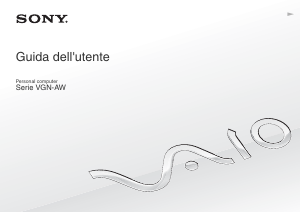 Manuale Sony Vaio VGN-AW4ZRF Notebook
