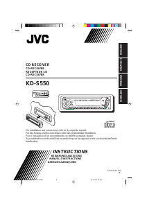 Mode d’emploi JVC KD-S550 Autoradio