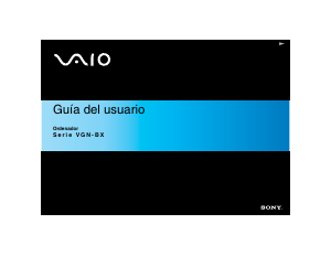 Manual de uso Sony Vaio VGN-BX396BP Portátil