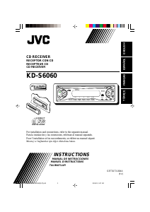 Manual JVC KD-S6060 Car Radio