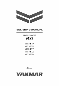 Brugsanvisning Yanmar 6LY3-STA Bådmotor