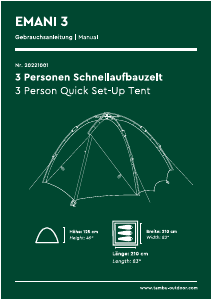 Manual Tambu Emani 3 Tent