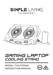 Manual Simple Living Technology TYSLTCPN10 Laptop Cooling Stand