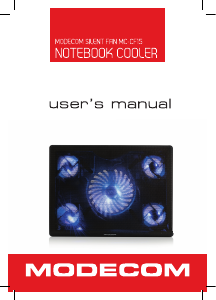 Manual Modecom MC-CF15 Cooler-stand laptop