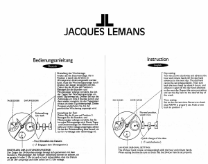 Bedienungsanleitung Jacques Lemans 1-1741 Armbanduhr