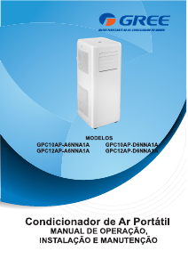 Manual Gree GPC10AP-A6NNA1A Ar condicionado