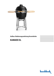 Bedienungsanleitung Buschbeck Kamado XL Barbecue